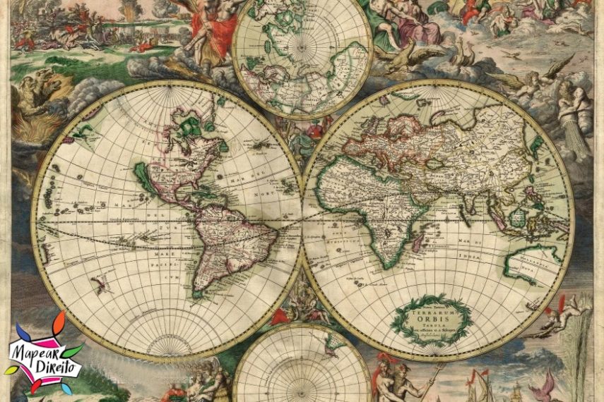 O que é Estado mapa mundi antigo